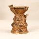 Tribal Art Cobra Oil Lamp Made of Brass in Brown Finish