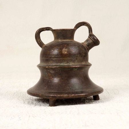 Handcrafted Vintage Brass Hookah Base for Flower Decoration