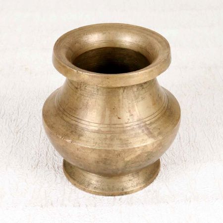 Traditional Handcrafted Brass Holy Water Pot for Collection