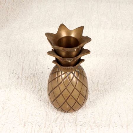 Beautiful Brass Small Pineapple Candle Holder for Collection