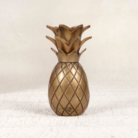Beautiful Brass Small Pineapple Candle Holder for Collection