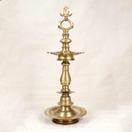 Vintage High-Quality Brass Oil Lamp for Prayer Room