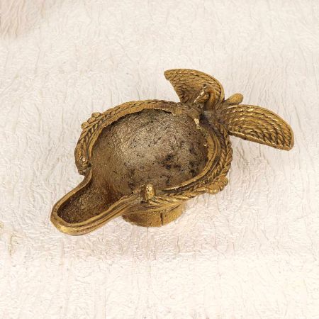 Small Vintage Brass Oil Lamp from Odisha for Decoration