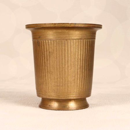 Decorative Brown Finish Holy Water Cup Made of Finest Brass