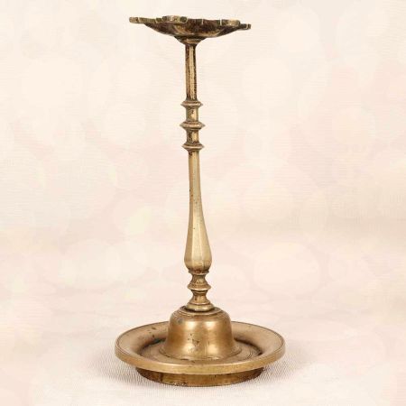 6 Jyots Finest Brass Oil Lamp from South India for Temple