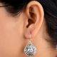 Sun Face 92.5 Sterling Silver Earrings For Women