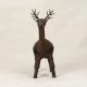 Handmade Vintage Brass Standing Deer in Bastar Art