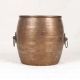 Traditional Brown Vintage Brass Planter for Home Decoration