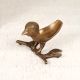 Handmade Solid Brass Bird Trinket Bowl for Home Decoration