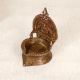 Traditional Indian Brass Gajlakshmi Oil Lamp for Prayer Room