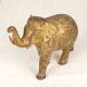 Handmade Engraved Brass Elephant Statue in Vintage Finish for Decor