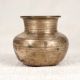 Indian Traditional Brass Pot from Gujarat for Home Decor