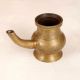 Vintage Brown Handmade Brass Water Pot for Flower Decoration