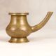 Vintage Handcrafted Holy Water Pot with Spout Made of Brass