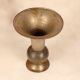 Grey Finish Vintage Brass Flower Pot from Hyderabad for Decor