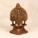 Handmade Vintage Finish Brass Gaja Laxmi Oil Lamp for Decor