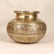 Beautiful Engraved Cooking Pot Made of Premium Brass for Decor