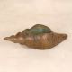 Indian Handcrafted Brass Shell in Vintage Finish for Decor