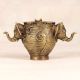 Beautiful Art Brass Elephant Pot for Flower Decoration