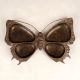 Handcrafted Finest Brass Butterfly Serving Tray in Brown Finish