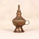 Gujarati Art Vintage Brass Oil Lamp for Prayer Room