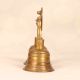 Finest Brass Double Temple Bell with Shivling and Cobra Carving