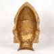 High-Quality Holy Brass Gauri Head Statue in Brown Finish