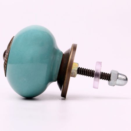 Sea Green Antique Fitting Ceramic Drawer Knob Online