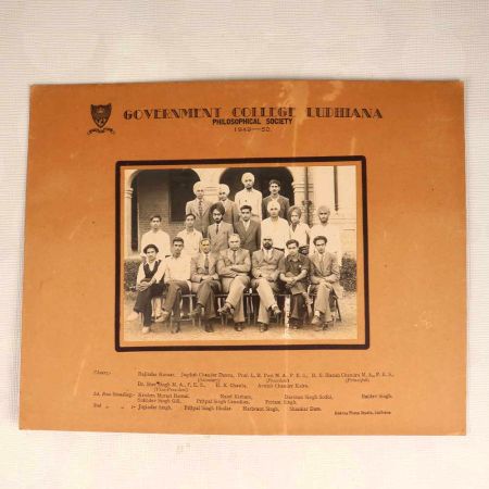 Vintage Group Paper Photo of Government College Ludhiana