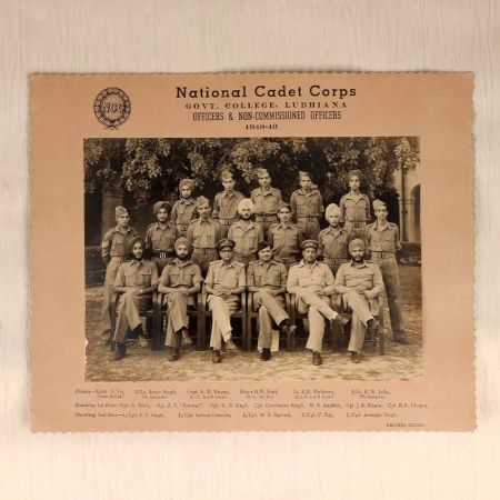 National Cadet Corps Vintage Paper Photograph for Collection