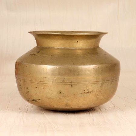South Indian Traditional Holy Water Pot Made of White Metal