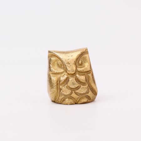Golden Brass Owl Incense Stick Holder