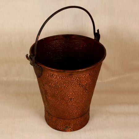 Vintage Finish Handmade Bucket Made of High-Quality Copper
