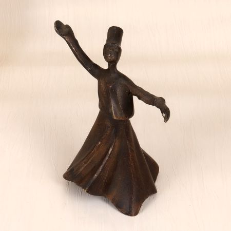 Dark Finish Finest Brass Lady Dancing Statue for Decoration
