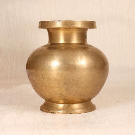 Traditional Handmade Brass Holy Pot Lota for Hindu Rituals
