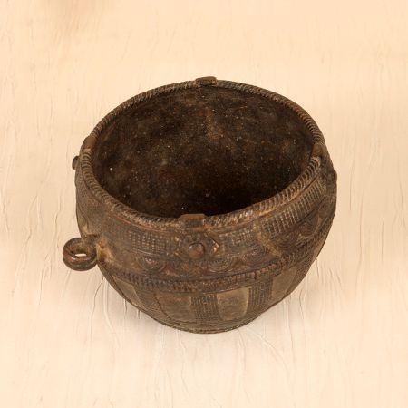 Traditional Handmade Brass Rice Measurement Bowl from Odisha