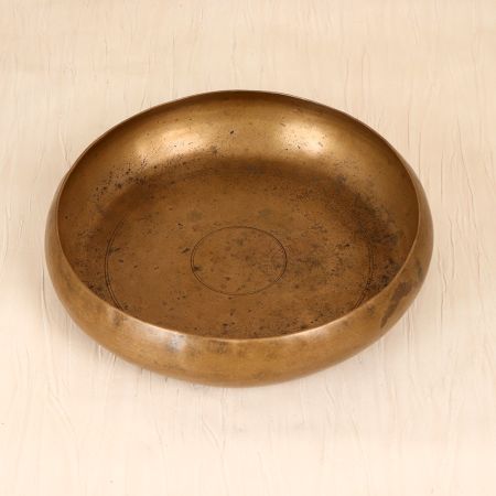Handmade Plain Brown Finish Holy Pot Made of Finest Bell Metal