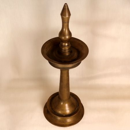 High-Quality Brass South Indian Oil Lamp for Prayer Room