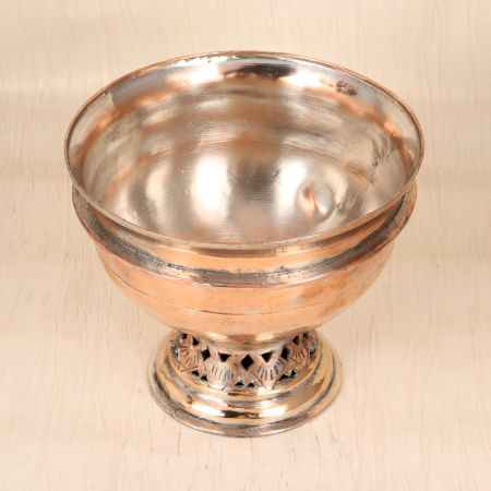 Shiny Handmade Premium Copper Pot for Flower Decoration