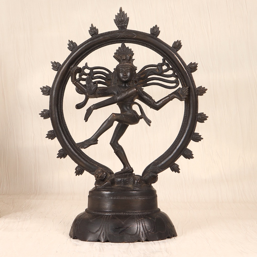 Vintage Finest Brass Lord Shiva Natraja Statue for Home Decor