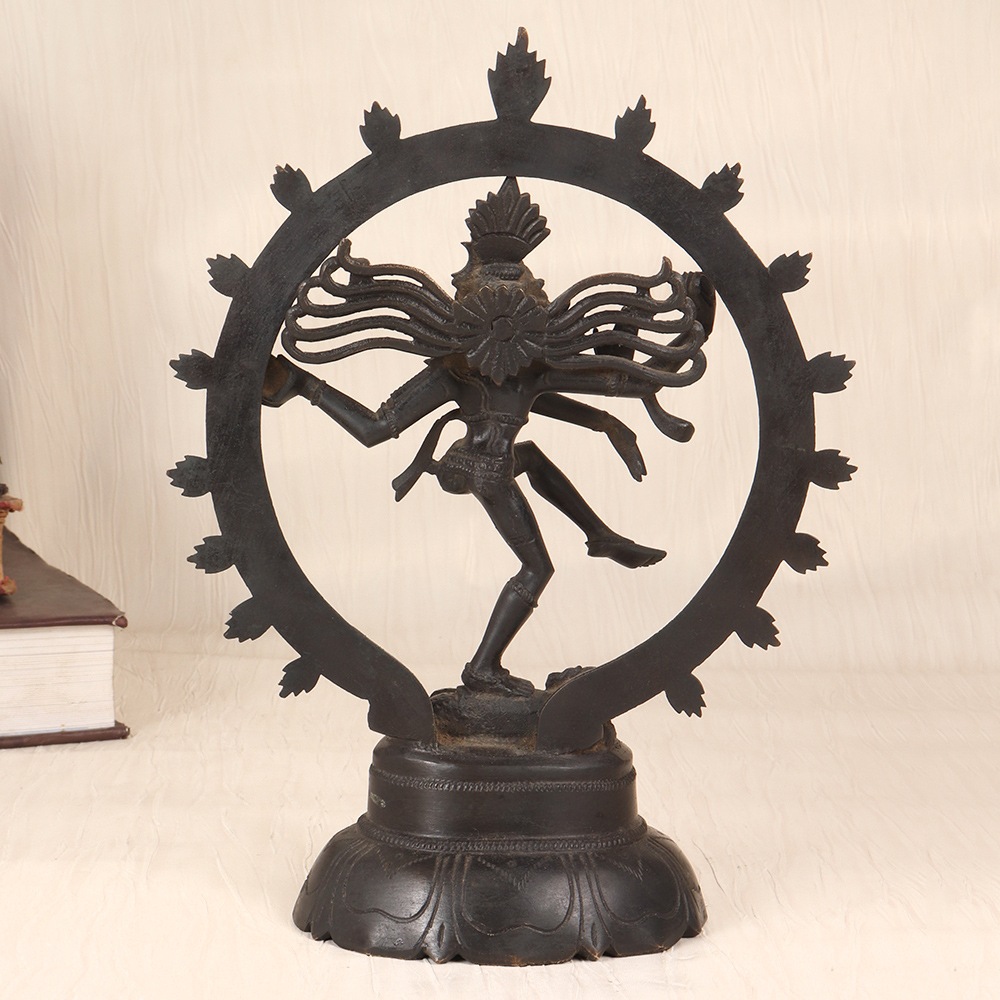 Vintage Finest Brass Lord Shiva Natraja Statue for Home Decor