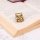 Antique Golden Brass Wise Owl Incense Stick Holder
