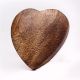 Brown Wooden Heart Drawer Knobs-6 Pieces