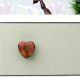Brown Wooden Heart Drawer Knobs-6 Pieces