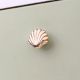 Solid Golden Shell Brass Drawer Knob-6 Pieces