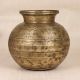 Beautiful Brown Finish Brass Holy Water Pot in South Indian Art