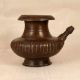 Central Indian Art Holy Brass Water Pot with Spout for Rituals