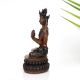 Handcrafted Copper Statue of Buddhist Deity Chenrezig for Prayer Room