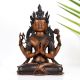 Handmade Tibetan Art Chenrezig Buddhist Deity Statue Made of Copper