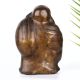 Vintage Finish Happy Laughing Buddha Brass Statue in Chinese Art